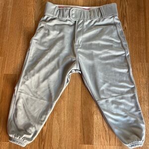 Rawlings NWOT Knicker shorty Baseball Pants Gray Men’s size medium